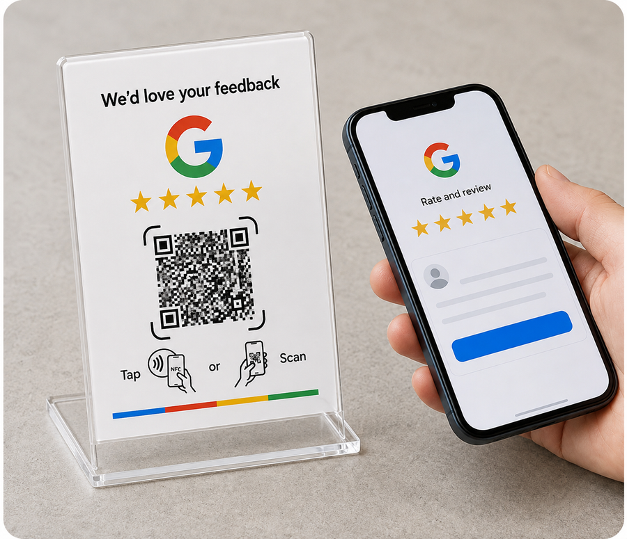 One Tap. One Scan. One 5-Star Review.